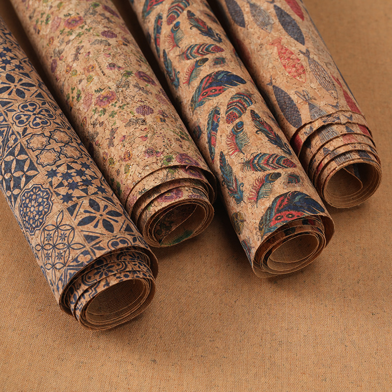 Car Accessories Cork - 100x138 cm Sughero Stampato Tessuto di
