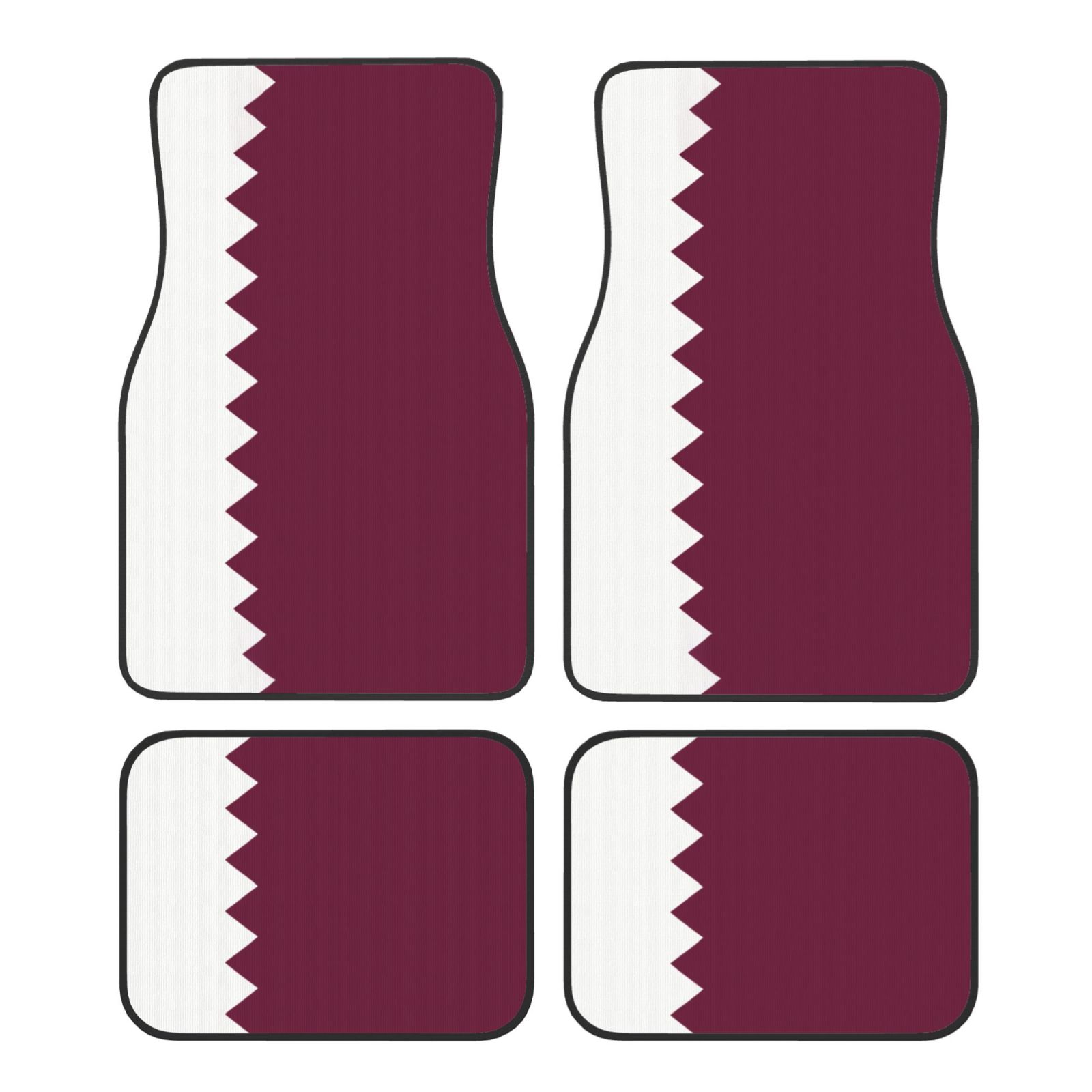 Qatar Car Accessories - Tappetini per auto modello bandiera del