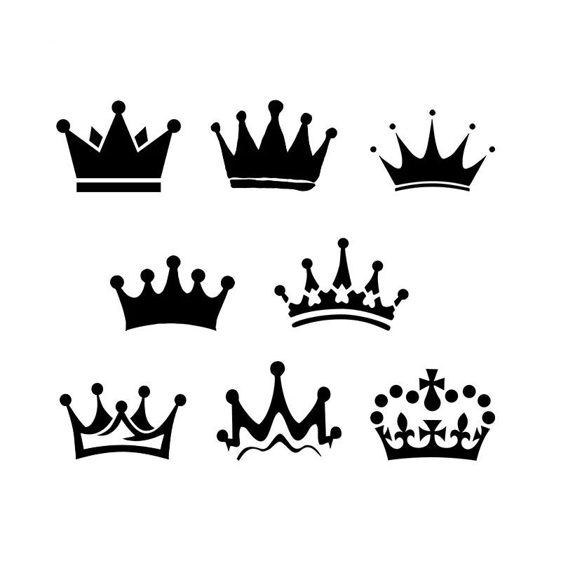 Car Accessories App - Nuovo Design Queen Crown Silhouette Car